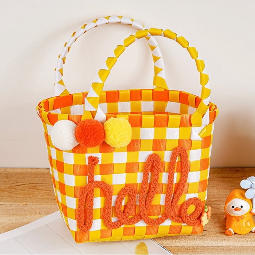 Cute Checkered Tote Bag